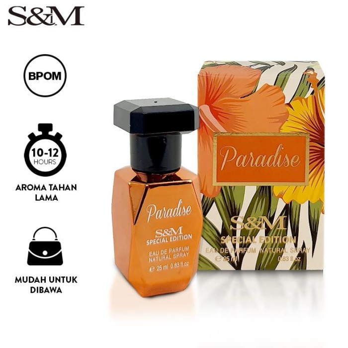 S&amp;M Paradise Eau De Parfume 25 ML Parfum Mini Wanita EDP