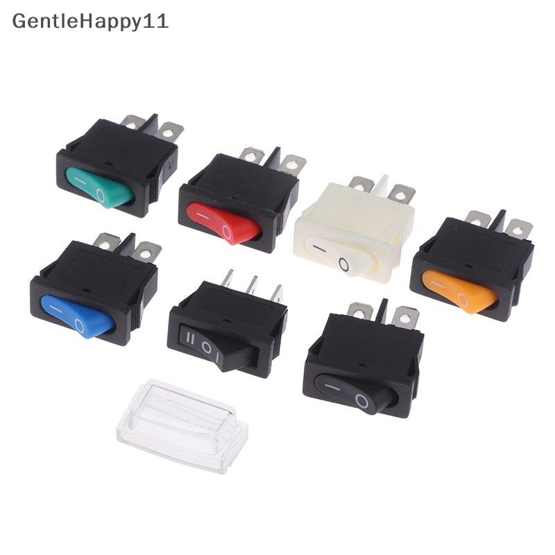 Gentlehappy 5pcs KCD1-110 9.5x21mm Rocker Switch ON/OFF 2pin Instrumen Power Switch id