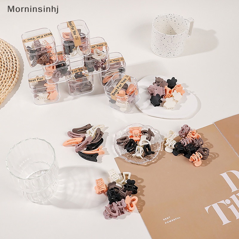 Mornin 1Set Fashion Morandi Frosted Cakar Rambut Kecil Untuk Wanita Mini Barrette Hair Clip Gadis Kreatif Hairclip Lucu Hairpin Hiasan Kepala id