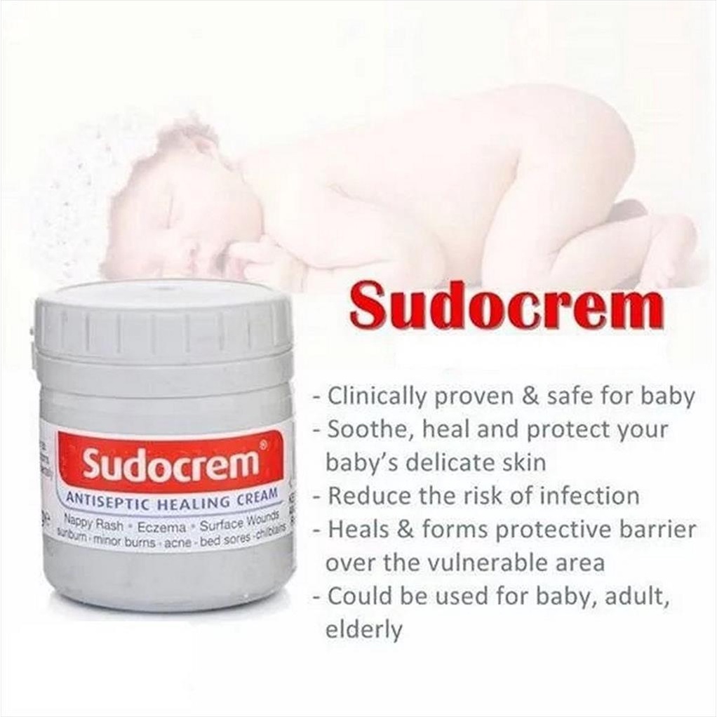 Sudocrem 60gr Sudocream Krim Ruam Popok Bayi Baby Care Cream Iritasi