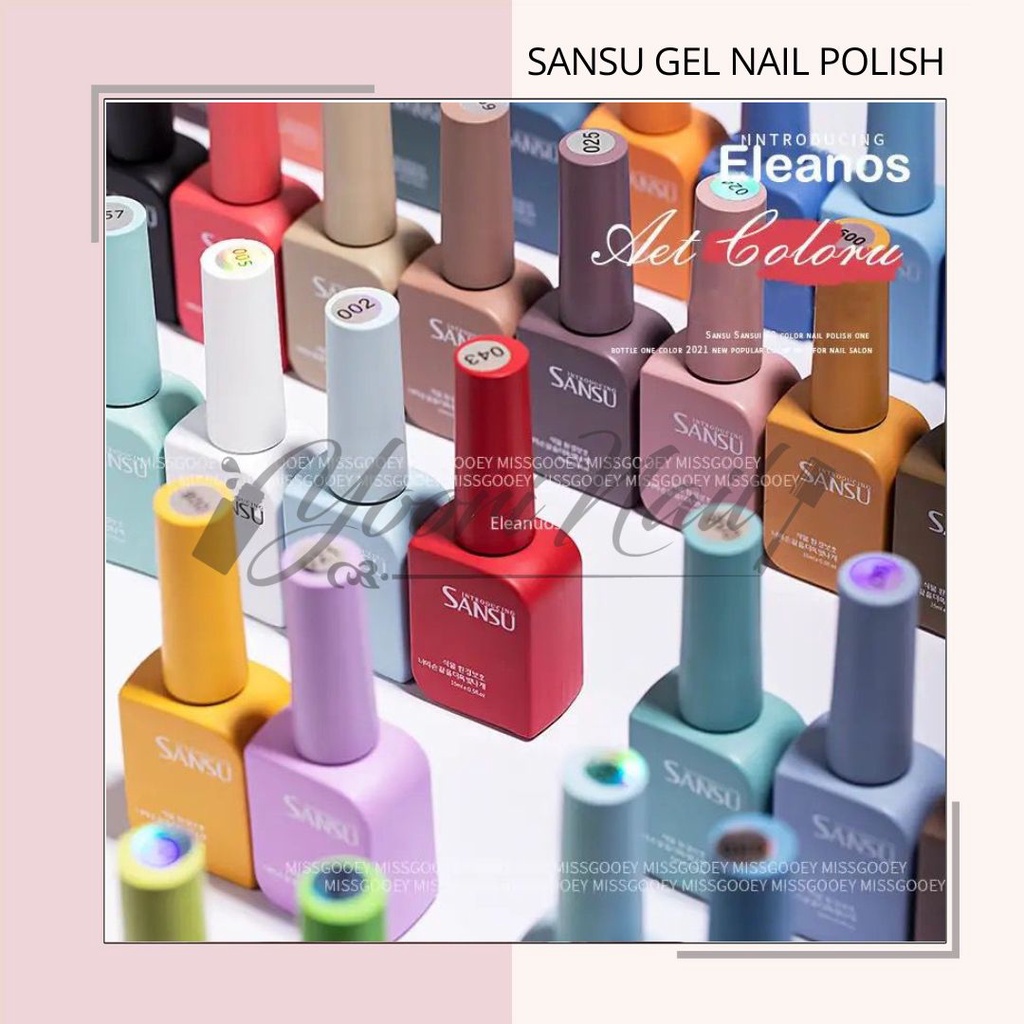 SANSU gel color JUAL ECER (31-60) sansu nail gel polish warna gel satuan botol