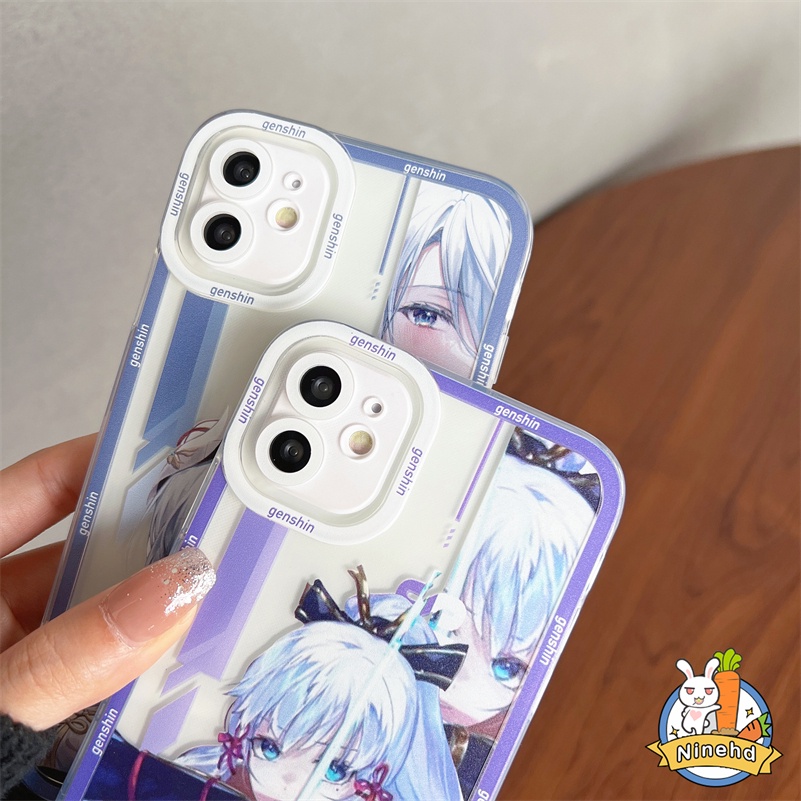 IPHONE Honkai Casing Ponsel Rel Bintang Kompatibel Untuk Iphone14 13 12 11 Pro Max X Xr Xs Max 8 7 6 6s Plus Se2020 Kartun One Piece Angel Eyes Shockproof Bumper Frame Transparan Soft Case