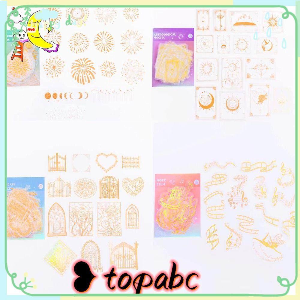 TOP Stiker Foil Botol Air Dekorasi Bahan Scrapbooking Album DIY Resin Stiker