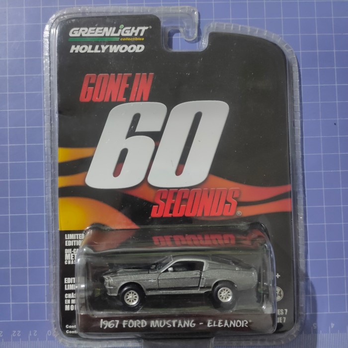 greenlight 1967 ford mustang eleanor miniatur mainan pajangan