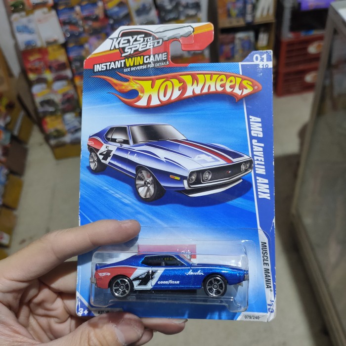 hot wheels amc javelin amx pajangan mainan miniatur