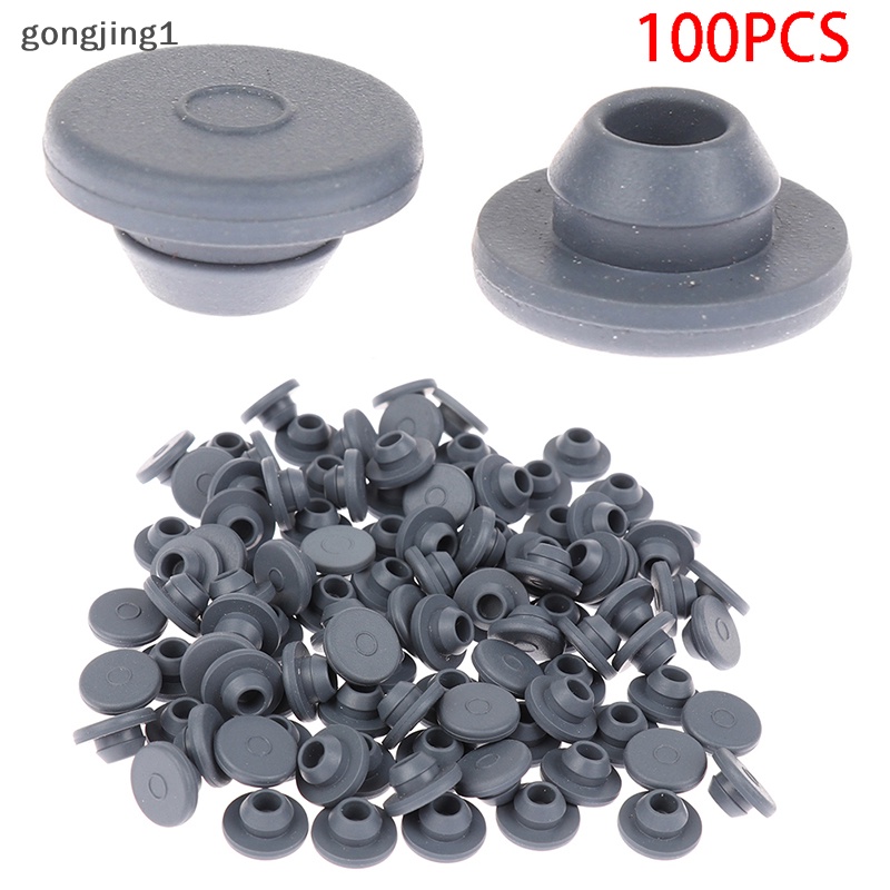 Ggg 100Pcs Stopper Karet Self Sealing Injection Port Untuk Botol Kaca 13mm ID