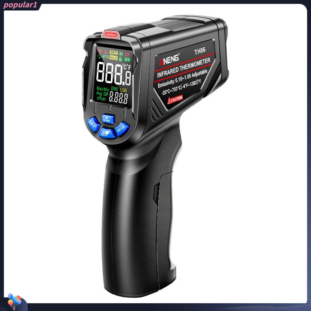 POPULAR Populer Termometer Infrared Digital Untuk Masak Dapur BBQ Makanan Adjustable Bukan Untuk Manusia Non Kontak -58℉~1382℉(-50℃~750℃)