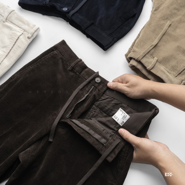 UNQL Smart Ankle Pants Corduroy