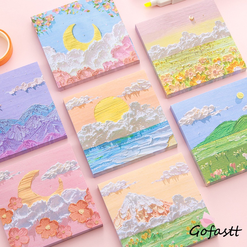 

3D Stiker kenyamanan melukis minyak-G