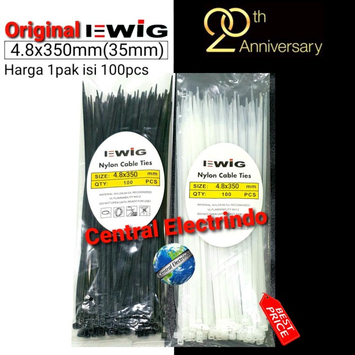 

[DD] KABEL TIES 4.8X35cm. - Putih
