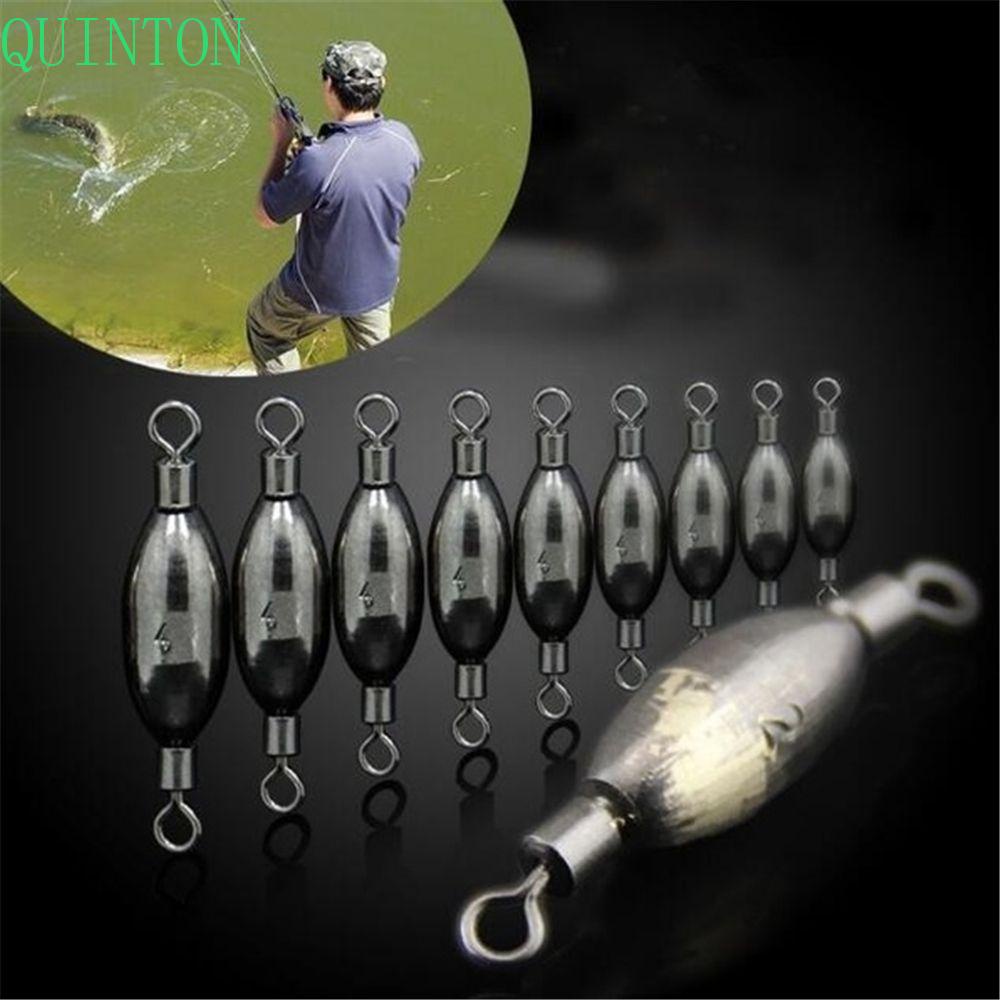 QUINTON Alat Pancing 5Pcs Lead Sinker Counterweight Putar Rolling Memancing Putar Sambung