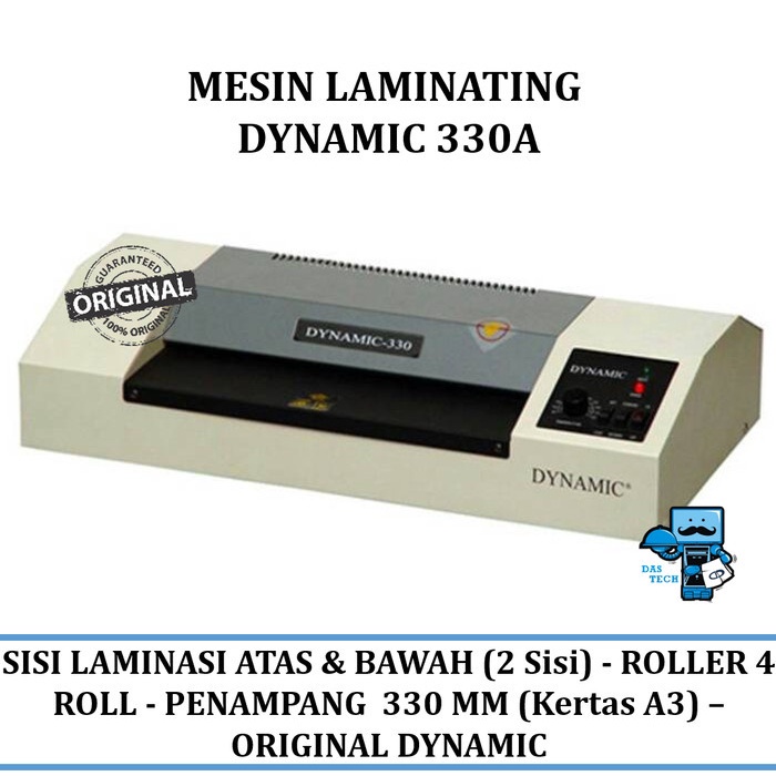 

Mesin Laminating DYNAMIC 330A - ORIGINAL & GARANSI RESMI