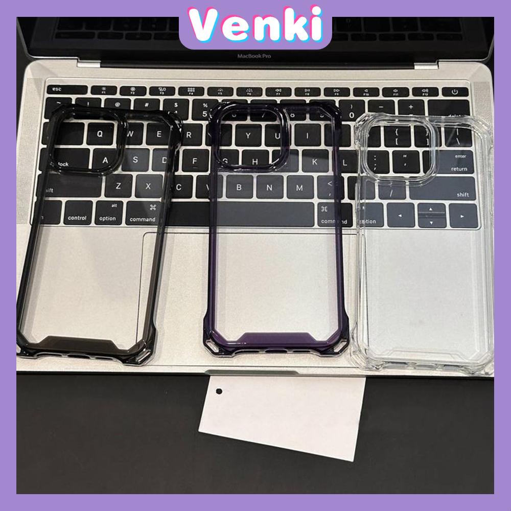 VENKI - Untuk iPhone 11 Case Polos Case Empat Sudut Lanyard Shockproof Protector dengan Lanyard Gelang Bening Akrilik Kompatibel dengan iPhone 14 Pro Max 13 Pro Max iPhone 12 Pro Max XR