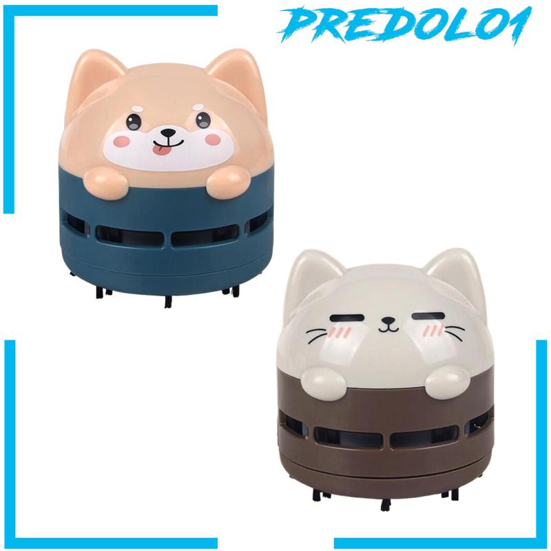 [Predolo1] Desktop Vacuum Cleaner Pembersih Meja Kantor Motif Kartun Hewan Rumah Mini