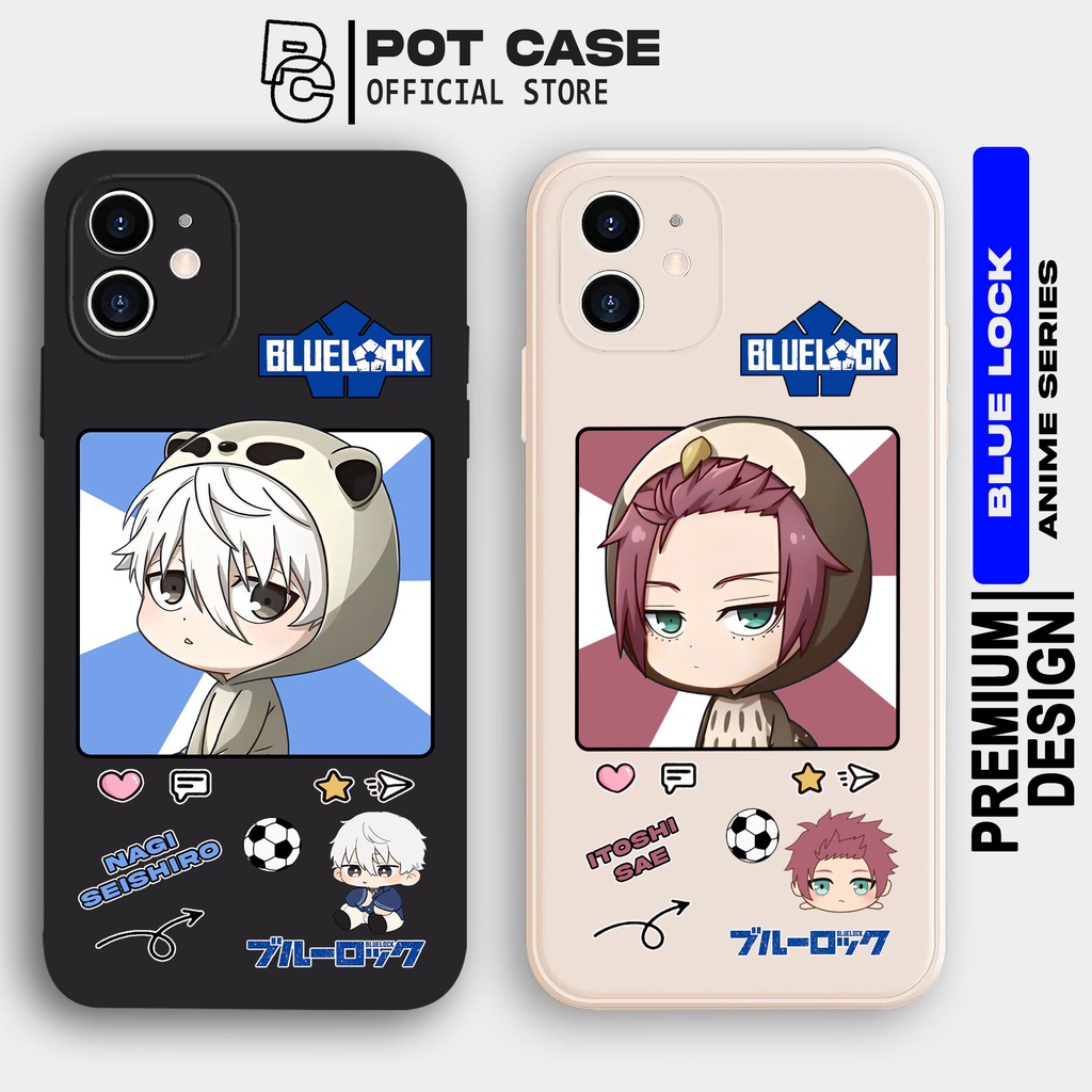 Case Blue Lock PO195 Infinix Smart 4 5 6 Hot 10 11 12Play Note 12 Softcase Silikon HP Karakter Nagi 