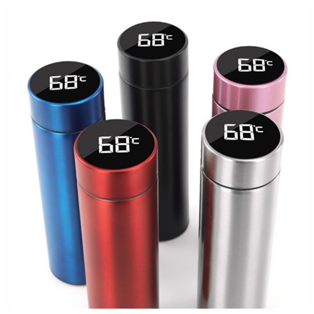 Termos air panas dengan LED temperatur suhu kualitas import ukuran 500ml harga grosir bisa cod