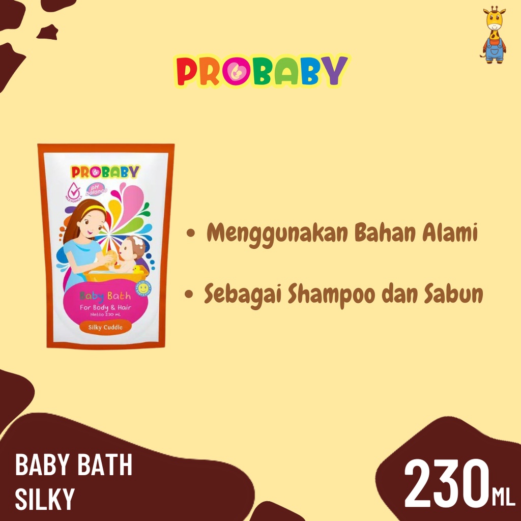 Probaby Baby Bath Silky Cuddle Refill 230ml