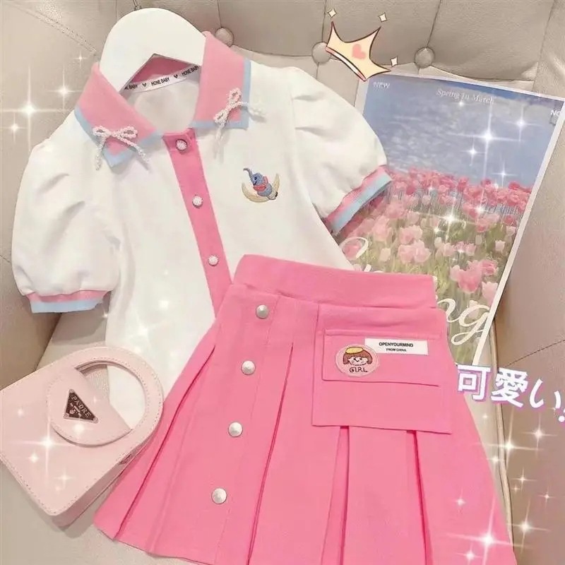 SETELAN BAJU ROK ANAK MODEL KOREA