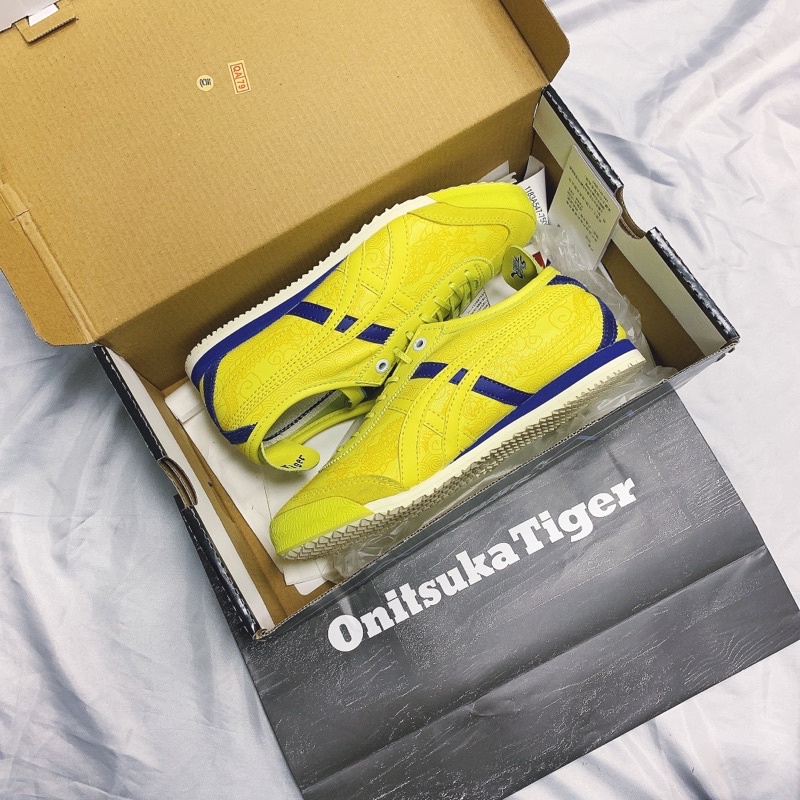 Sepatu Onitsuka Tiger Mexico 66 Street Fighter Chun Li Yellow Free Paperbag