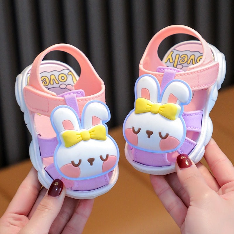 GLORYKIDZ SH2331 Sandal Anak Perempuan Laki Laki Sepatu Sendal Anak Sendal anak karet jelly import premium kelinci rabbit bear usia balita 0 - 2 tahun size 15 - 20