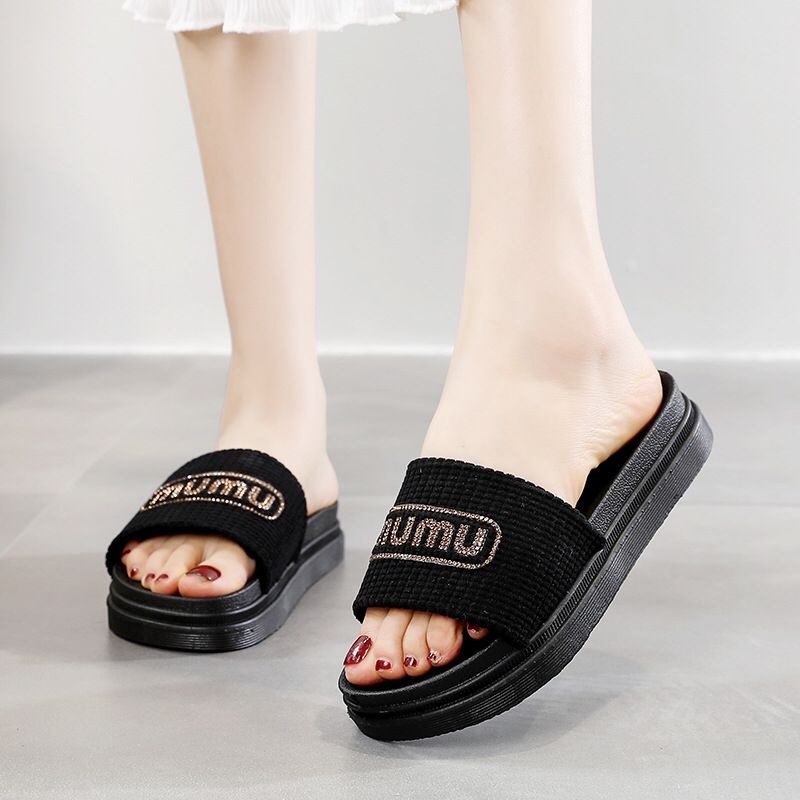 SHOEGALLERY TG1747 Sandal Wedges Wanita Import Mumu Fashion/ Sendal Wanita Casual