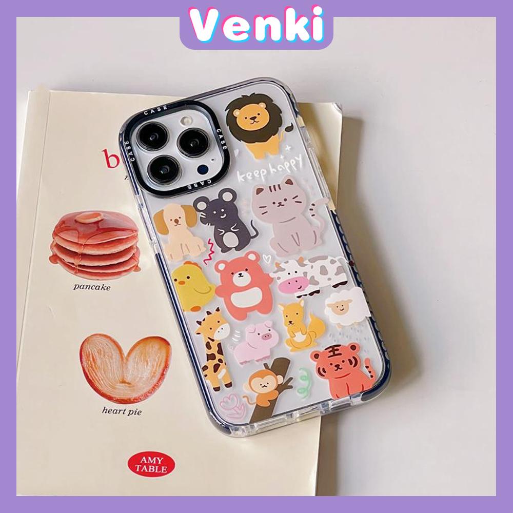 Venki - Case iPhone 11 iPhone Case Soft Case Bening Case Tebal Tahan Guncangan Bingkai Kamera Hewan Lucu Lucu Kompatibel dengan iPhone 14 Pro Max 13 Pro Max 12 Pro Max 11 Pro Max XR XS 7