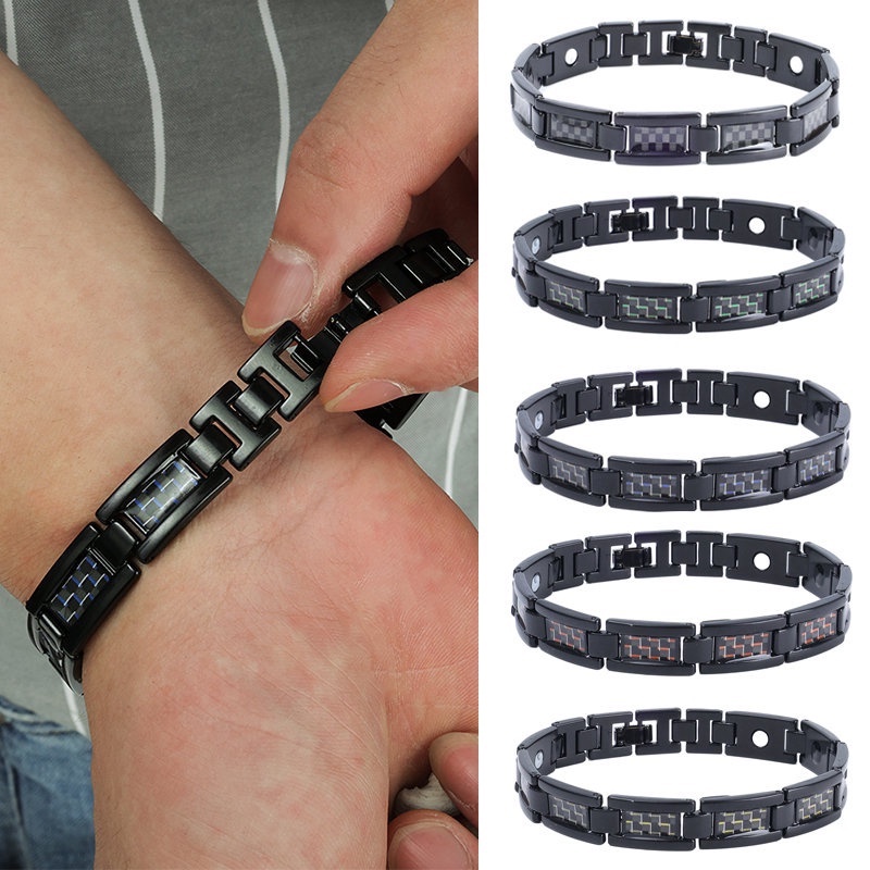 Baru Sederhana Unisex Logam Terapi Pelangsing Pereda Nyeri Energi Gelang Trendi Wanita Pria Magnetik Perawatan Kesehatan Gelang Perhiasan