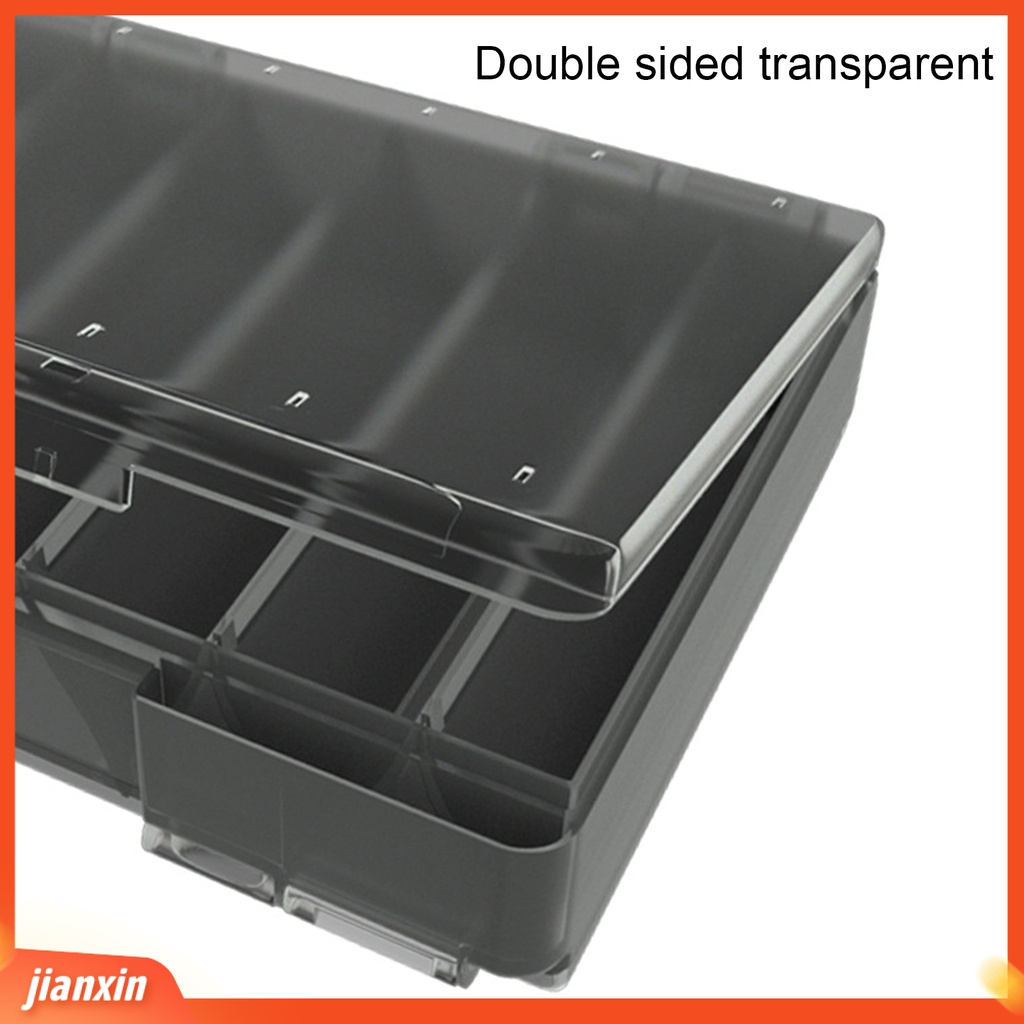 (In Stock) PP Fishing Tackle Box Tahan Air Kapasitas Besar Dua Sisi Kotak Umpan Pancing Untuk Memancing