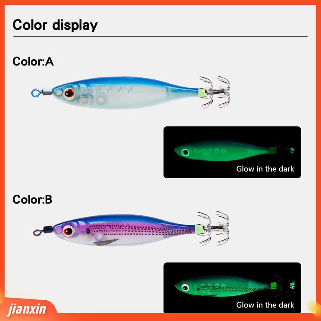 (In Stock) 85mm /5.5g ABS Umpan Palsu 3D Mata Hidup Desain Bercahaya Umpan Bionik Perlengkapan Memancing