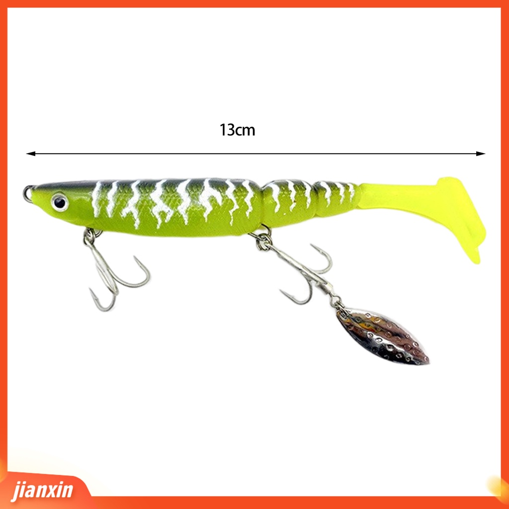 (In Stock) 13cm/35g Umpan Umpan 3D Simulasi Fisheye Tampilan Realistis T-Tail Desain Fleksibel Warna Cerah Sangat Simulasi Bionic Soft Bait Fishing Lure Gadget Untuk Pecinta Memancing