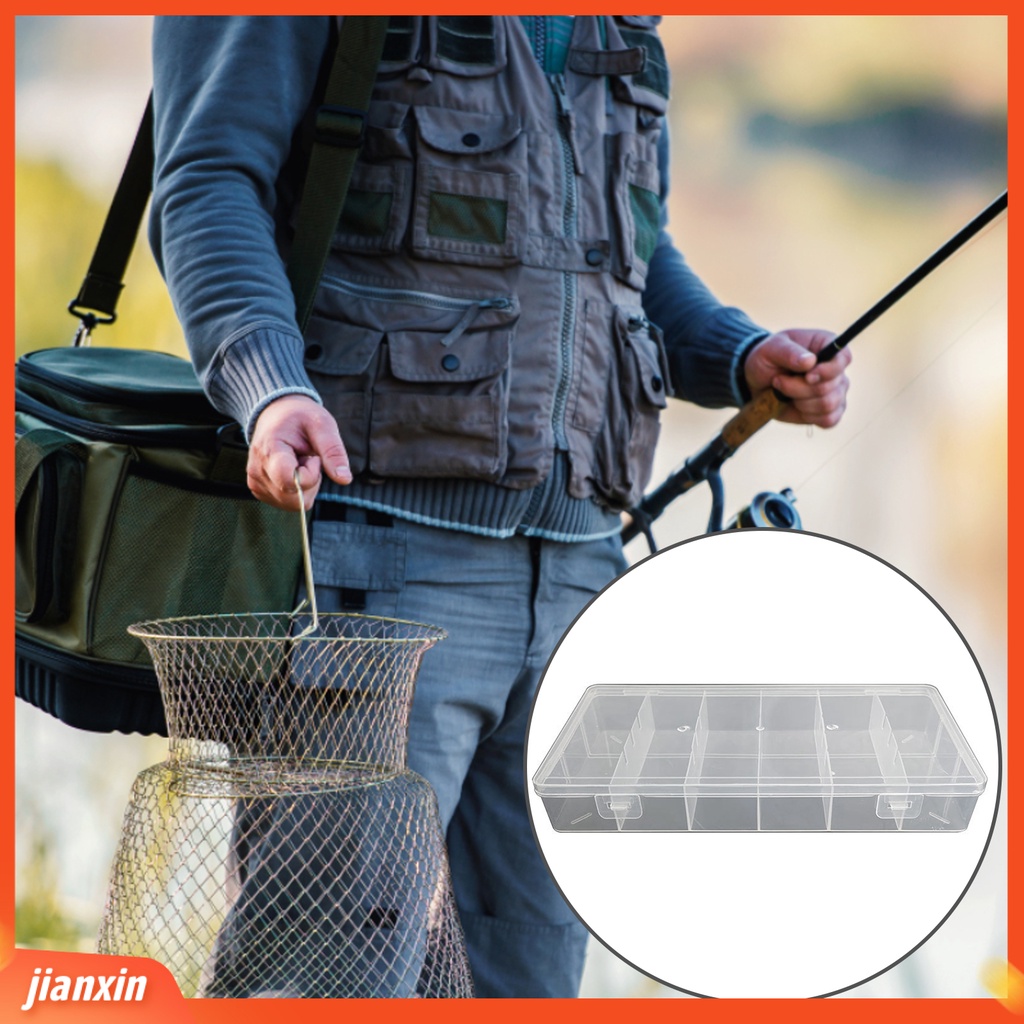 (In Stock) Kotak Alat Pancing Kompartemen Kapasitas Tinggi Barang Penyimpanan Multi-Fungsi 6kisi Fishing Tackle Storage Box Memancing Luar Ruangan