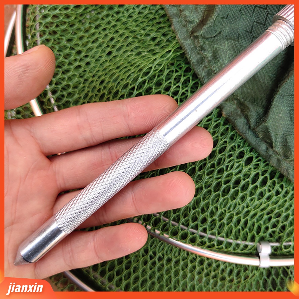 (In Stock) 2m /2.5m Collapsible Nylon Stainless Steel Penangkap Ikan Jaring Perangkap Kandang Pancing Mesh Basket