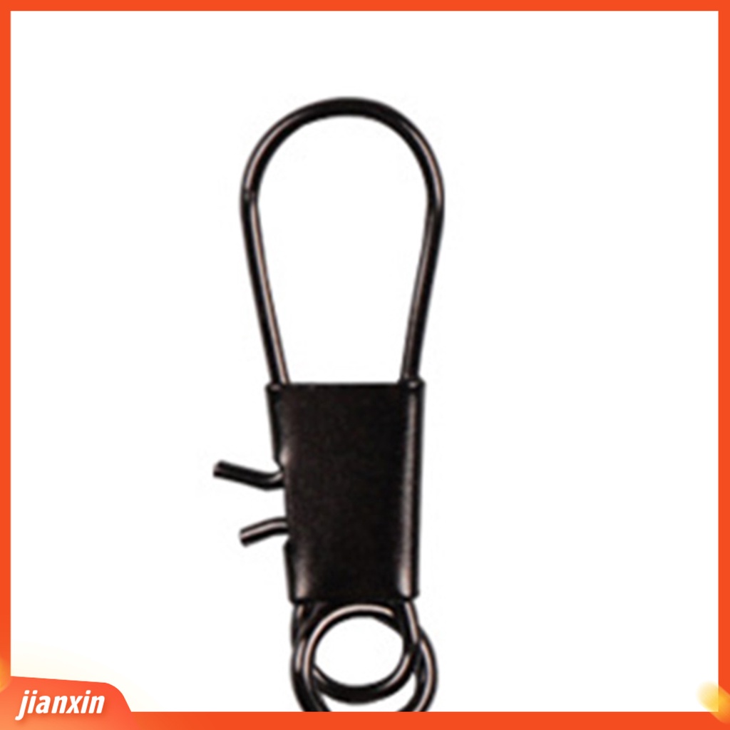 (In Stock) 50Pcs Snap Putar Konektor Pancing Garis Sinker Tackle Rolling Clip Dengan Kotak