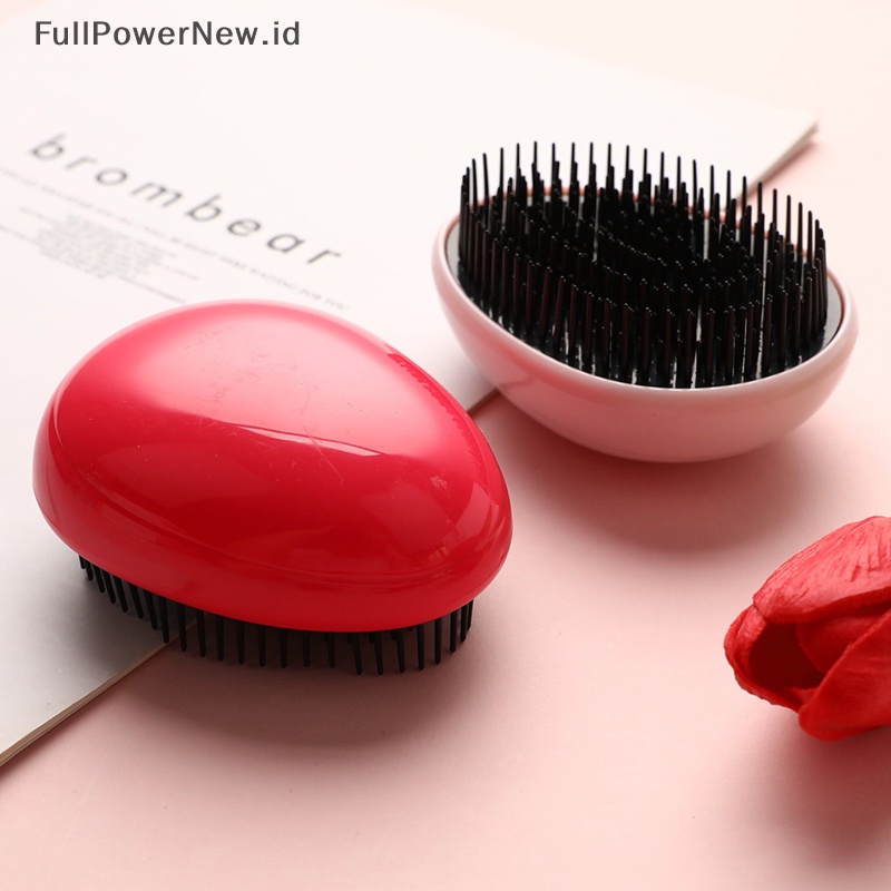 Power Bentuk Telur Perawatan Rambut Anti Statis Styling Tools Hair Brushes Detangling Comb ID