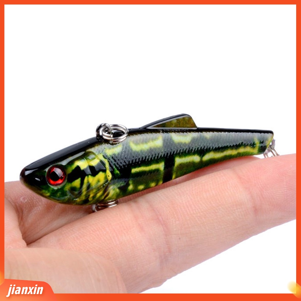 (In Stock) 7cm /6.6g VIB Lifelike Fishing Lure Tackle Plastik Umpan Buatan Warna-Warni Keras