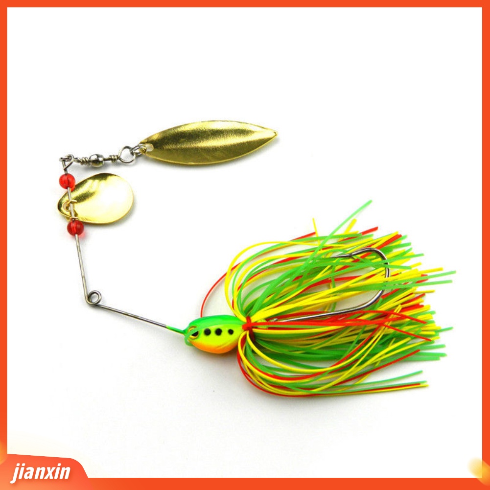 (In Stock) 5Pcs Jenggot Unik Logam Mengkilap Lembaran Umpan Pancing Bass Hooks Spinner Bait Tackle