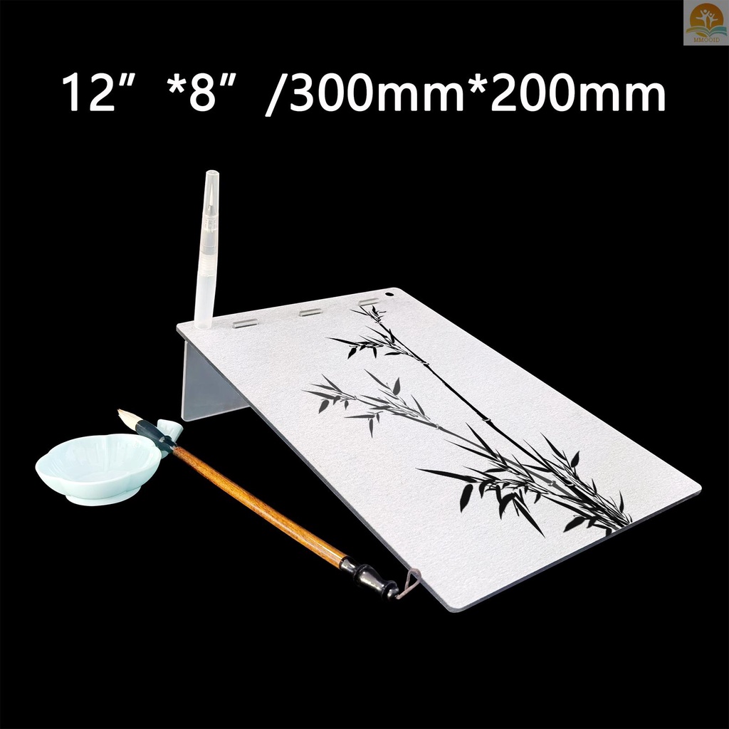 In Stock Papan Gambar Air Reusable Lukisan Tulisan Buddha Untuk Rilis Meditasi Relaksasi Tekanan Dengan Sikat Air &amp; Stand Papan Perlengkapan Artis Reusable and Repeatable Gi