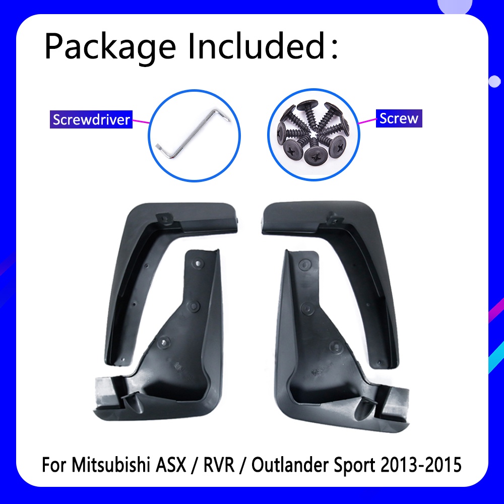 Mudguards Cocok Untuk Mitsubishi ASX 2013 2014 2015outlander Sport RVR Aksesoris Mobil Mudflap Fender Suku Cadang Pengganti Otomatis