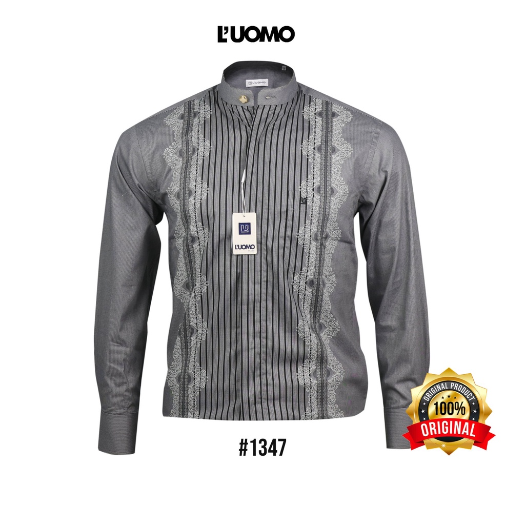 Kemeja Koko PREMIUM Lengan Panjang Bahan Katun L'UOMO 1347