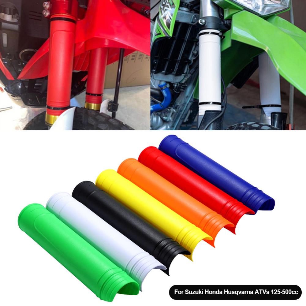 Openmall 1pasang Universal Penutup Garpu Motor Shock Absorber Guard Protector Untuk Suzuki ATVs 125-500cc D5N9