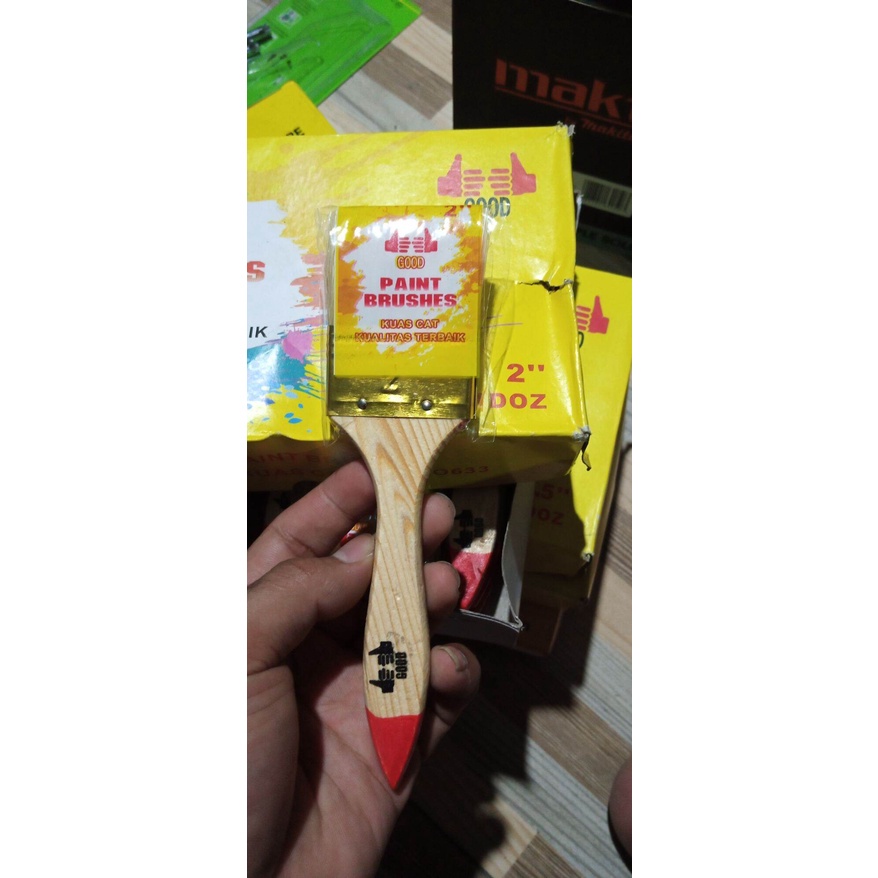 

Kuat cat tembok 2 inch merek good
