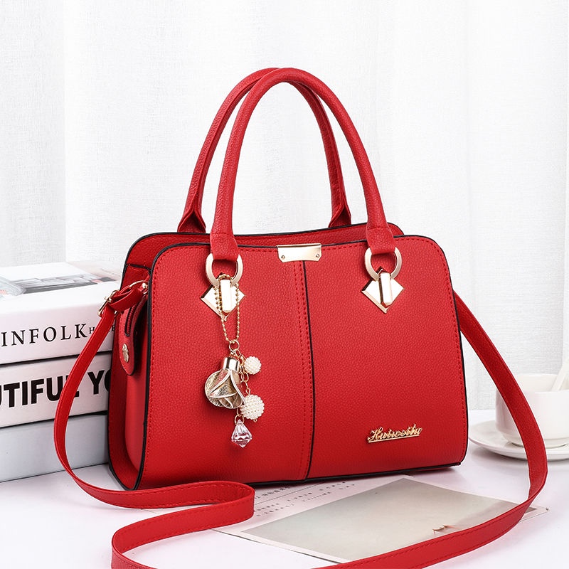 [ COD✅ ] Aroana Bag as Tangan Wanita Tas Baru Satu Bahu Messenger Atmosfer Pernikahan Tas Merah Wani