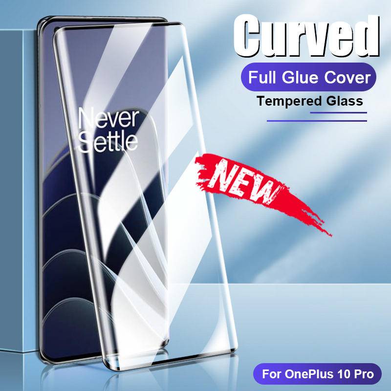 3pcs Full Lem Penutup Melengkung Tempered Glass Film Untuk OnePlus 11R 11 10 9 8 7 7t Ace 2 Pro 5G McLaren UW Film Pelindung Layar Ponsel