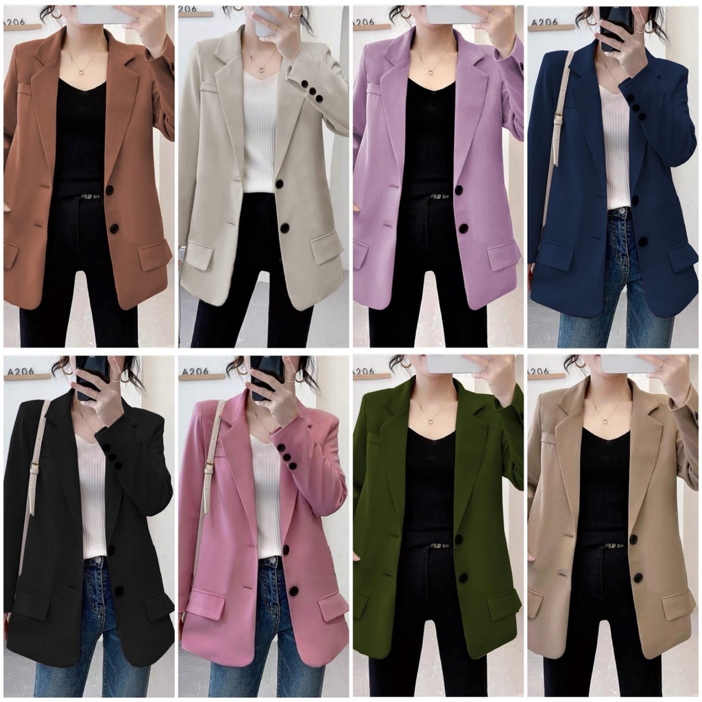 fashion luar wanita/blezer/Blazer Wanita Terbaru/Blazer Wanita Casual/Blazer Korea Style