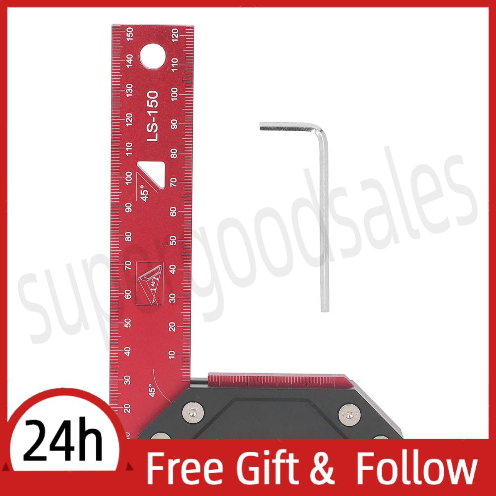 Supergoodsales 150mm Double 45 Degree Angle Ruler Measurements For Measuring Marking