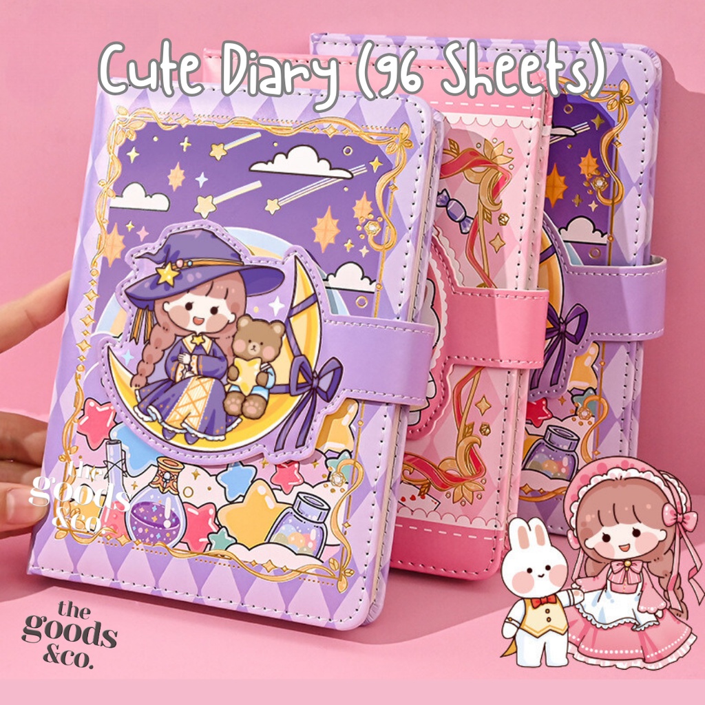 

Cute Diary Journal Korea Style Binder Diary Set Lengkap Kertas A6 Buku Catatan Harian Notebook