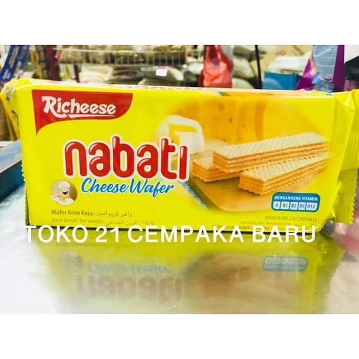 

Richeese Nabati CHEESE WAFER 110 gram | Krim Keju Nabati Murah 110g