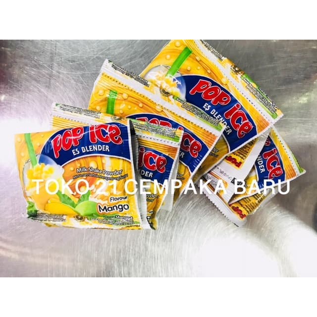 

Pop Ice Rasa MANGGA 1 RENCENG isi 10 SACHET | Bubuk Pop Ice Mango Murah Promo