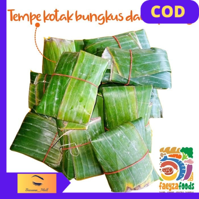 

[COD] Tempe Kotak Bungkus Daun Pisang (pack/10pcs) MURAH