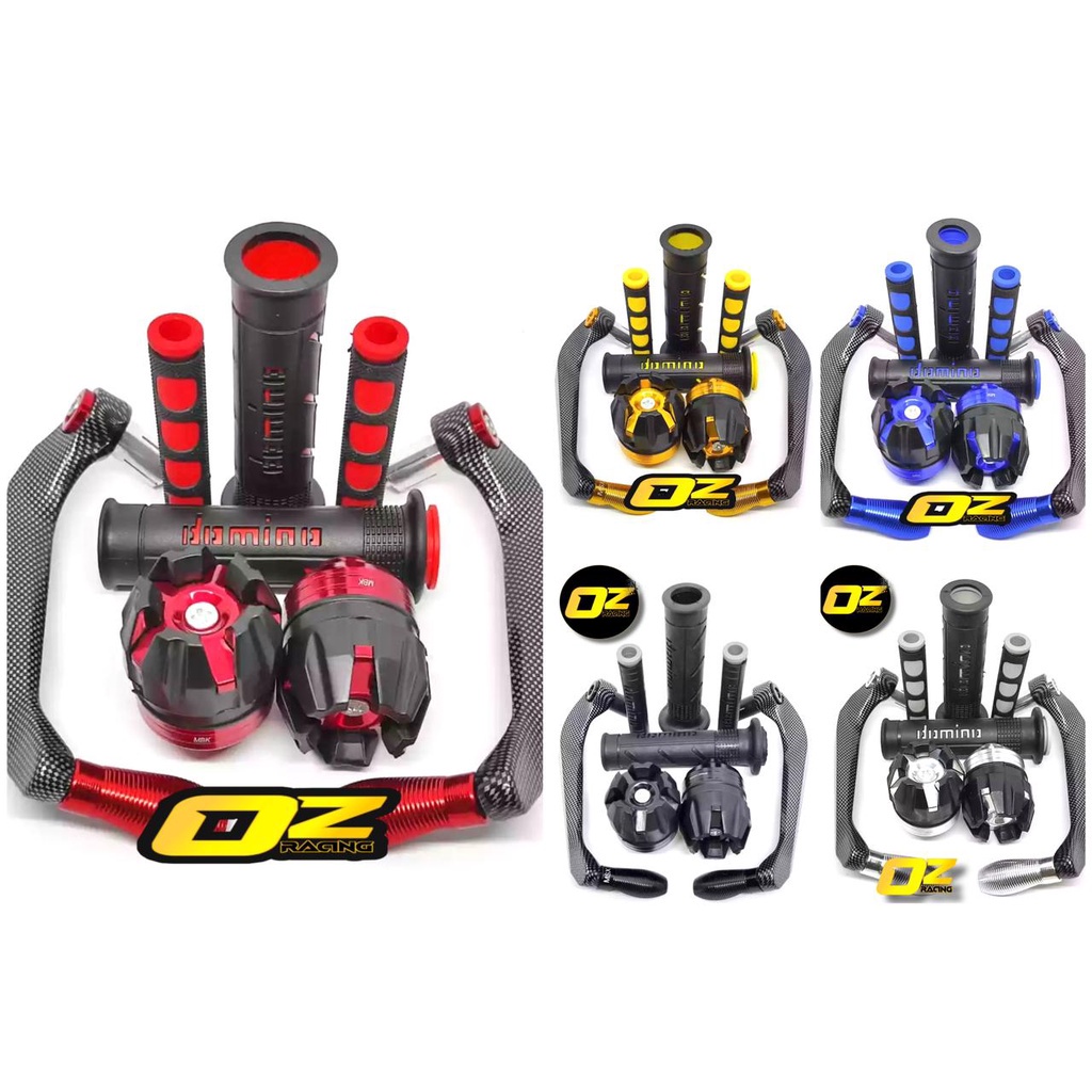[PAKET 4IN1] Proguard Carbon sabit + Jalu as roda + Handgrip domino + Karet Handle Rem Domino